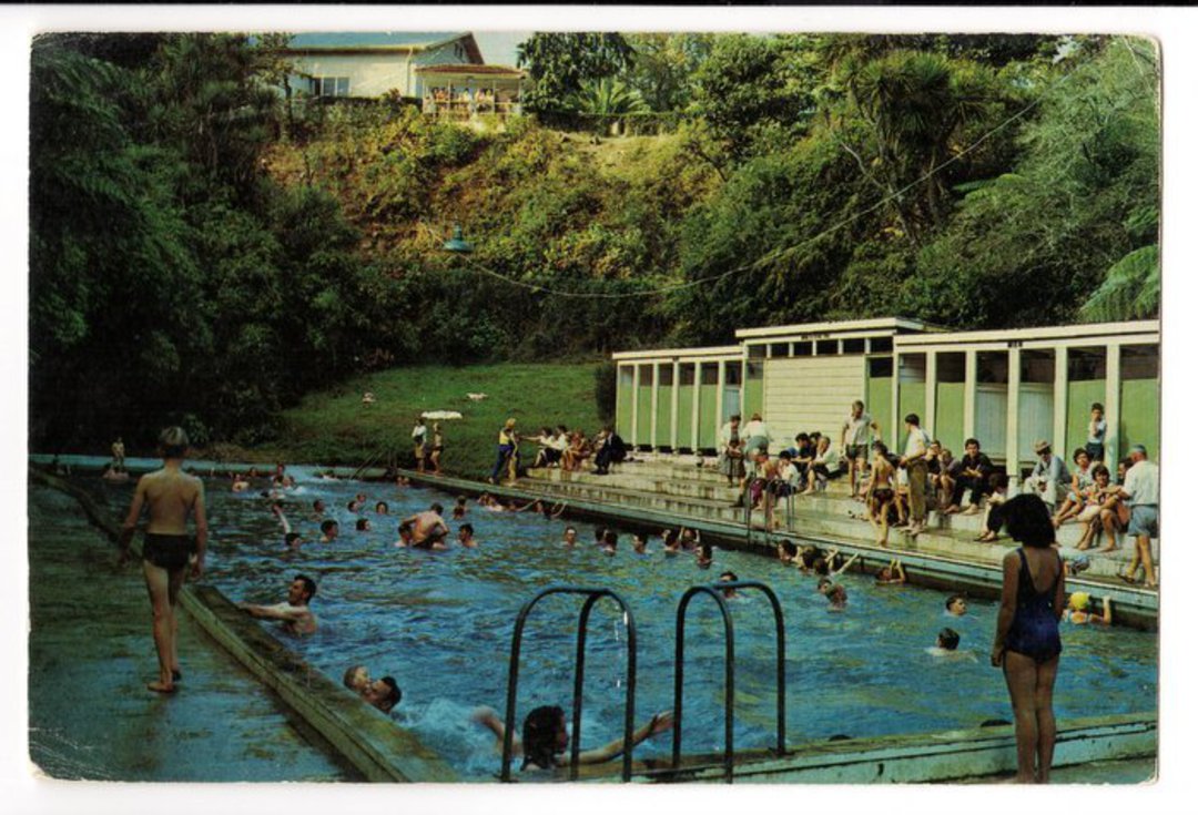 Modern Coloured Postcard of Crystal Hot Springs Matamata. - 445681 - Postcard image 0