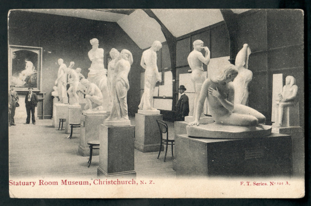 Postcard of the Statuary Room Museum Christchurch. - 48439 - Postcard image 0