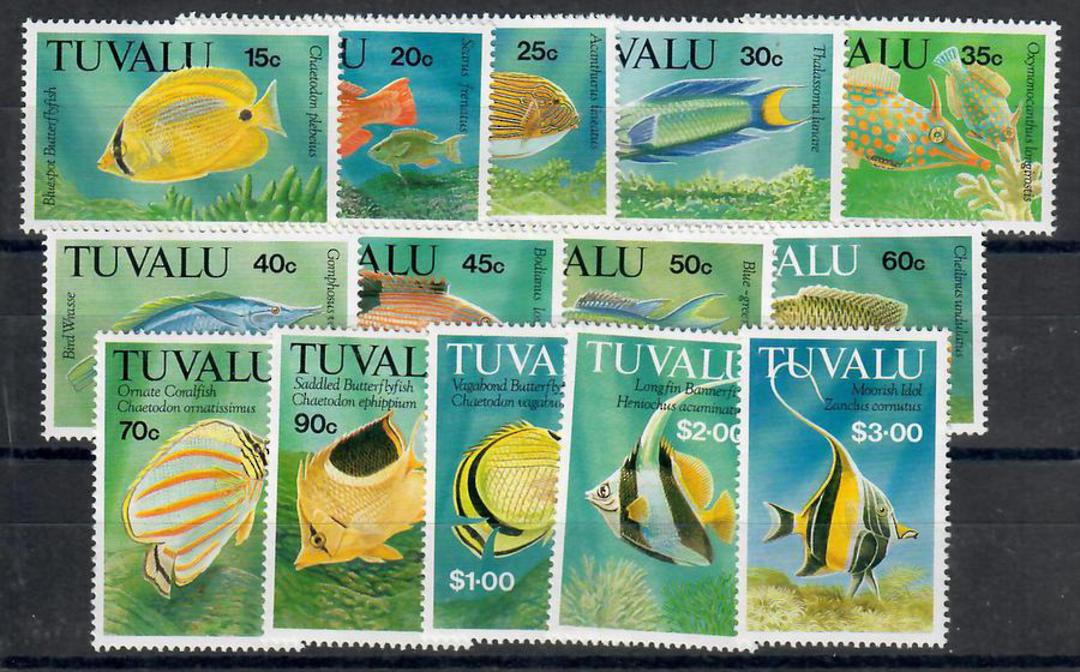 TUVALU 1992 Definitives Fish. Set of 14. - 22003 - UHM image 0