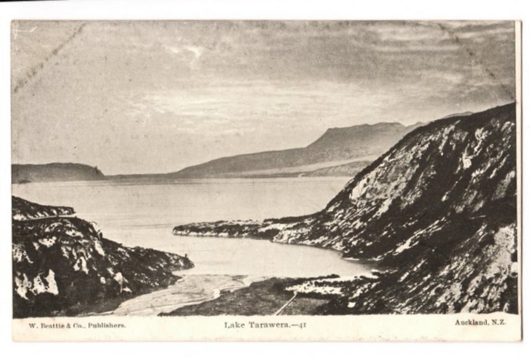 Early Postcard of Lake Tarawera. - 45926 - Postcard image 0