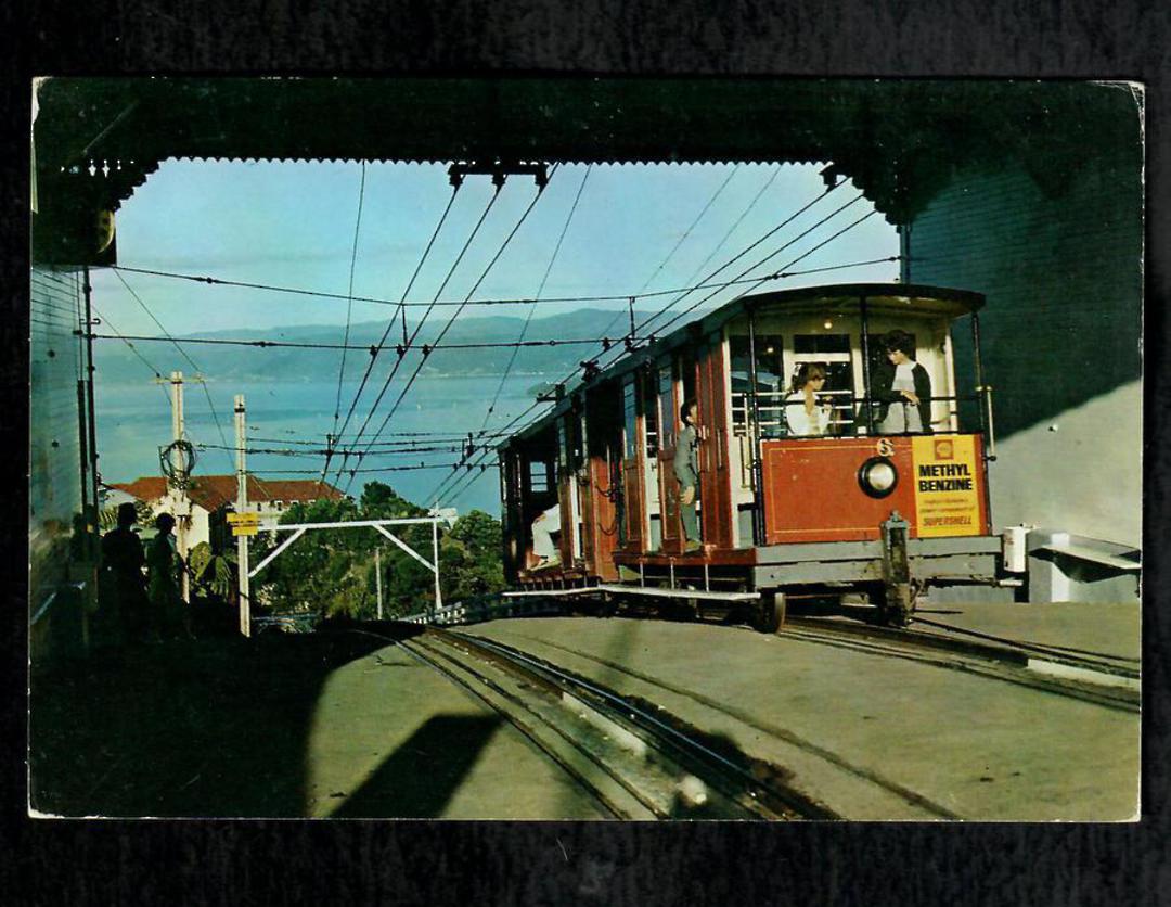 Modern Coloured Postcard by Gladys Goodall of Kelburn Cable Car Wellington. - 444481 - Postcard image 0