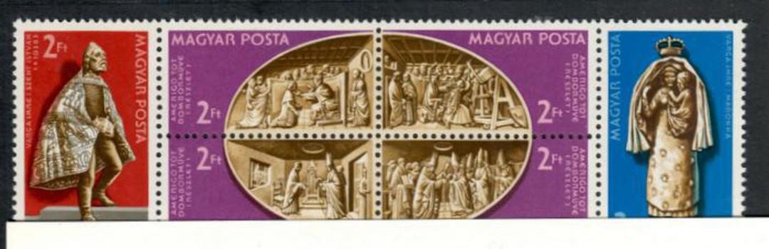 HUNGARY 1982 Works of Art in the Hungarian Chapel Vatican. Block of 6. - 52548 - UHM image 0