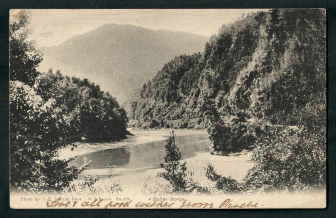 Early Undivided Postcard of Buller Gorge. - 48809 - Postcard image 0