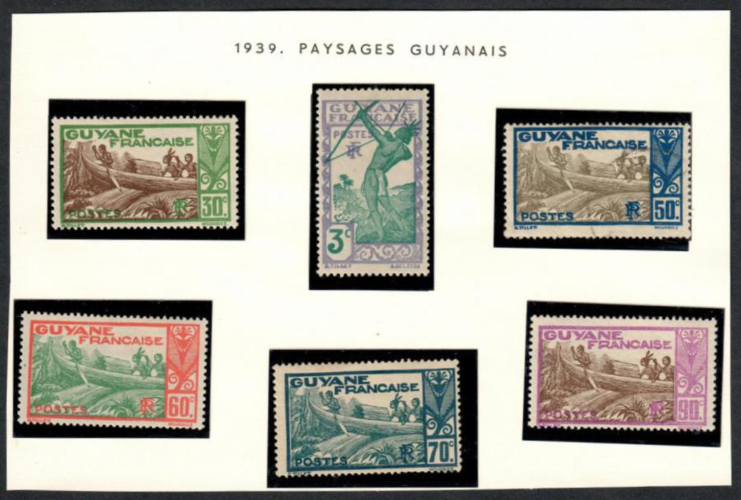 FRENCH GUIANA 1929 Definitives. Set of 43. All mint except 65c and 1fr Mauve (both of which catalogue higher as fine used). The image 1
