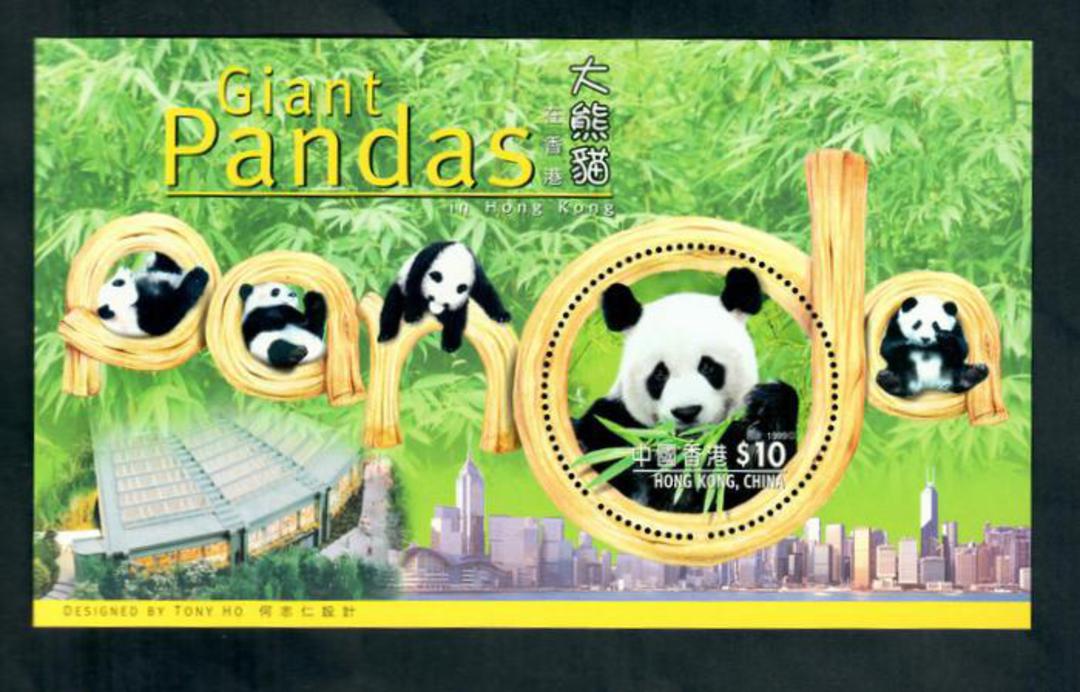HONG KONG CHINA 1999 Giant Panda. Miniature sheet. - 52180 - UHM image 0