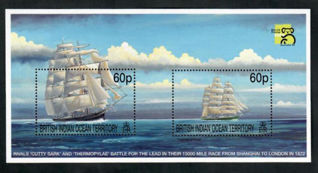 BRITISH INDIAN OCEAN TERRITORY 1999 Australia '99 International Stamp Exhibition. Miniature sheet. - 50975 - UHM image 0