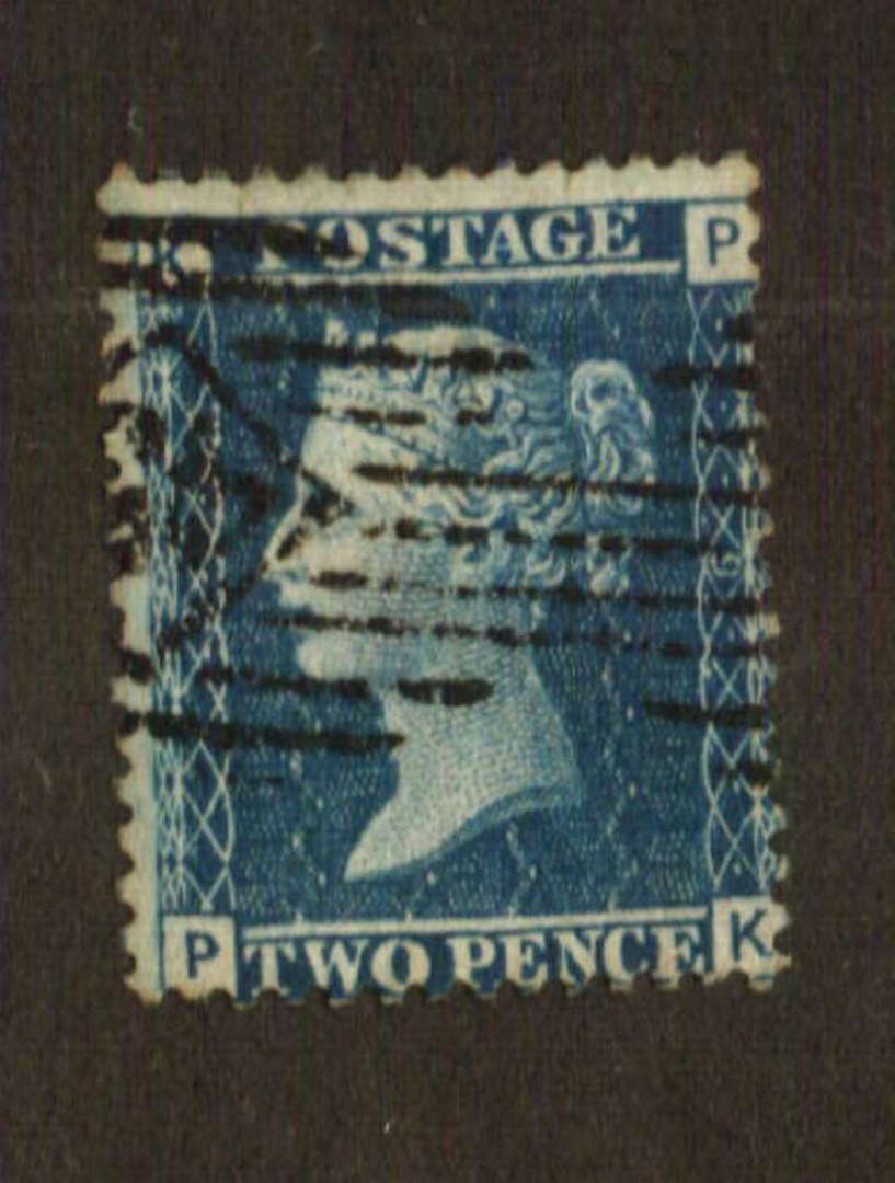 GREAT BRITAIN 1854 2d Blue. Plate 9. Letters KPPK. - 74585 - Used image 0