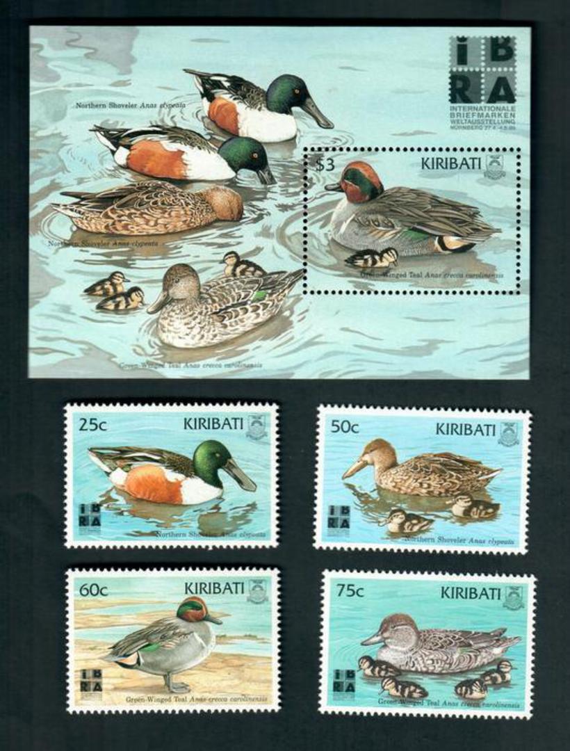 KIRIBATI 1999 IBRA '99 International Stamp Exhibition. Set of 4 and miniature sheet. - 52562 - UHM image 0