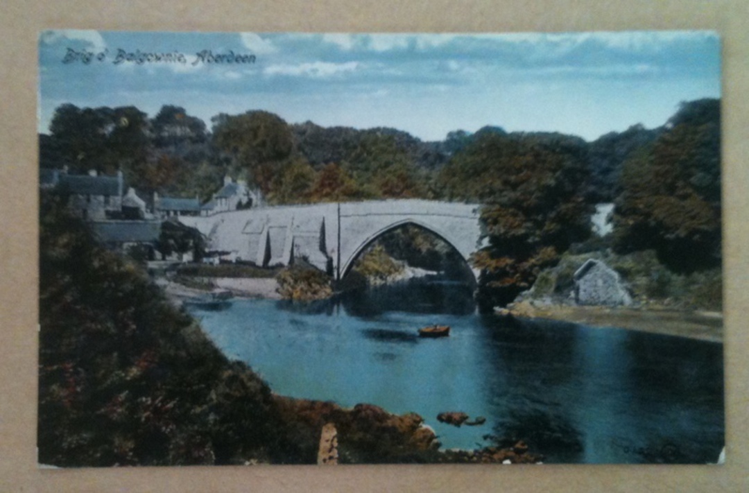 Coloured postcard of Brig o' Balgownie Aberdeen. - 242563 - Postcard image 0