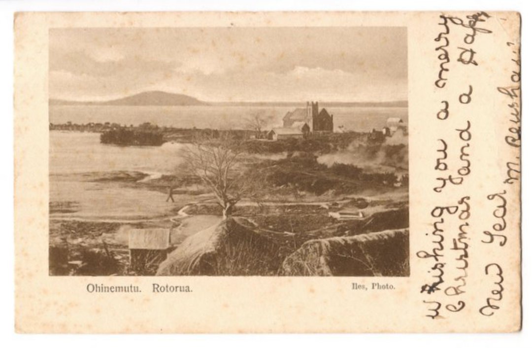 Early Undivided Postcard of Ohinemutu Rotorua. - 46219 - Postcard image 0