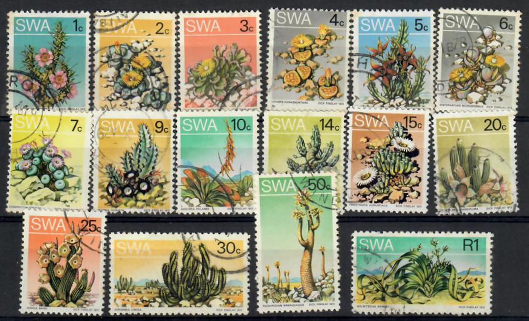 SOUTH WEST AFRICA 1973 Definitives. Set of 16. All Perf 12½. - 22429 - VFU image 0