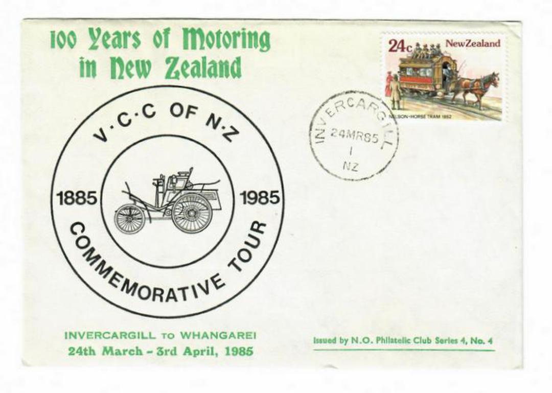 NEW ZEALAND 1985 100 years of Motoring in New Zealand Commemorative Tour. - 32009 - PostalHist image 0