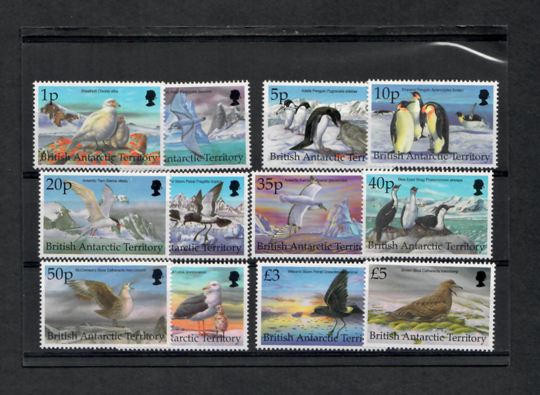 BRITISH ANTARCTIC TERRITORY 1998 Definitives. Set of 12. Birds. - 22803 - UHM image 0