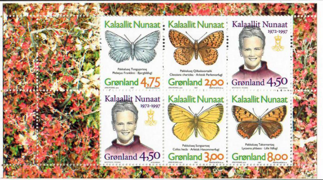 GREENLAND 1993 Booklet.  Queen Margarethe and Butterflies - 28208 - Booklet image 2