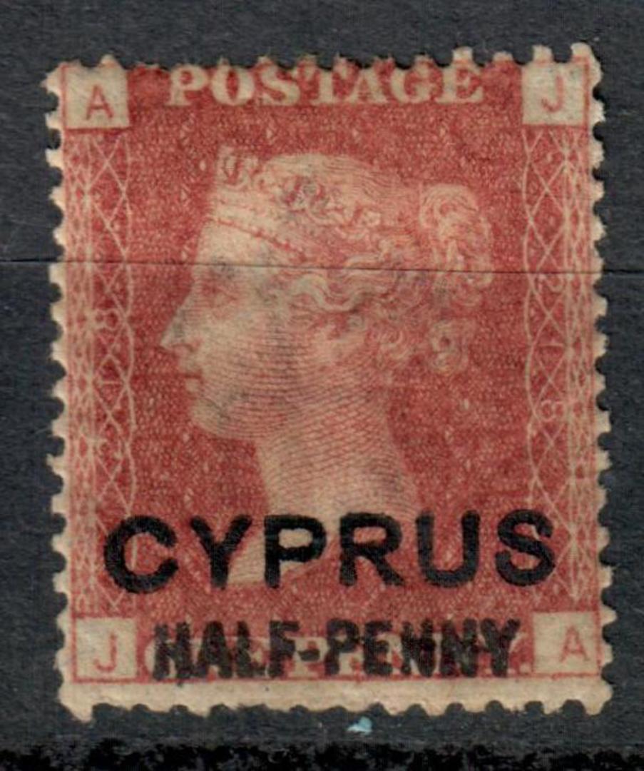 CYPRUS 1881 Great Britain 1d Red ovrprinted Cyprus ½d. Plate 218. - 7537 - Mint image 0