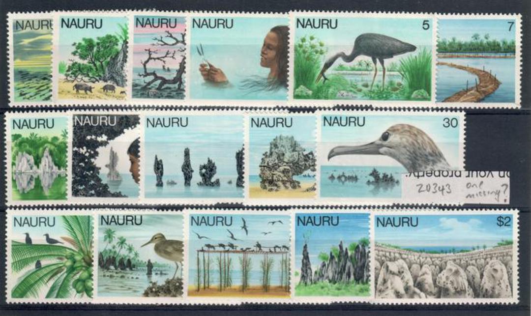 NAURU 1978 Definitives. Set of 16 to the $2. - 20343 - UHM image 0