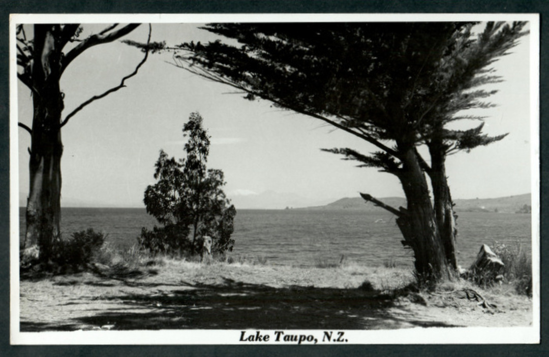 Real Photograph by N S Seaward of Lake Taupo - 46770 - Postcard image 0