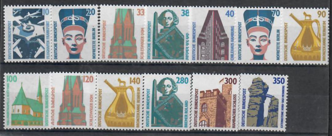 WEST GERMANY 1987 Definitives. Selection from the set 13 values.  10pf  20 33 38 40 70 90 100 120 140 280 300 350pf. - 22082 - U image 0