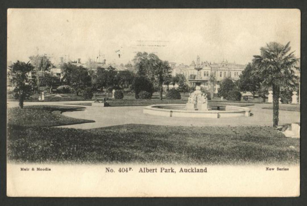 Early Undivided Postcard by Muir & Moodie of Albert Park Auckland. - 45255 - Postcard image 0