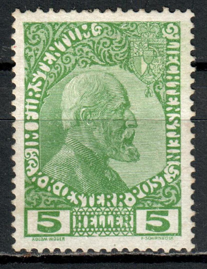 LIECHENSTEIN1912 Definitive 1h Green. Thick paper. - 78864 - Mint image 0