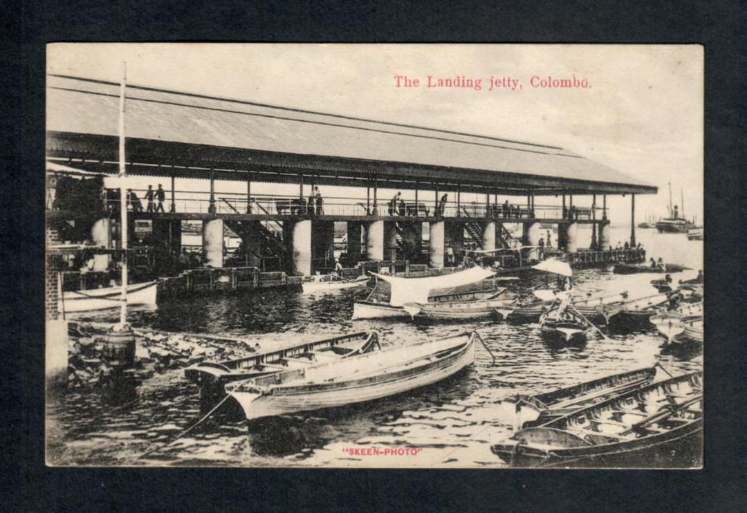 CEYLON Postcard of The Landing Jetty Colombo. - 40275 - Postcard image 0