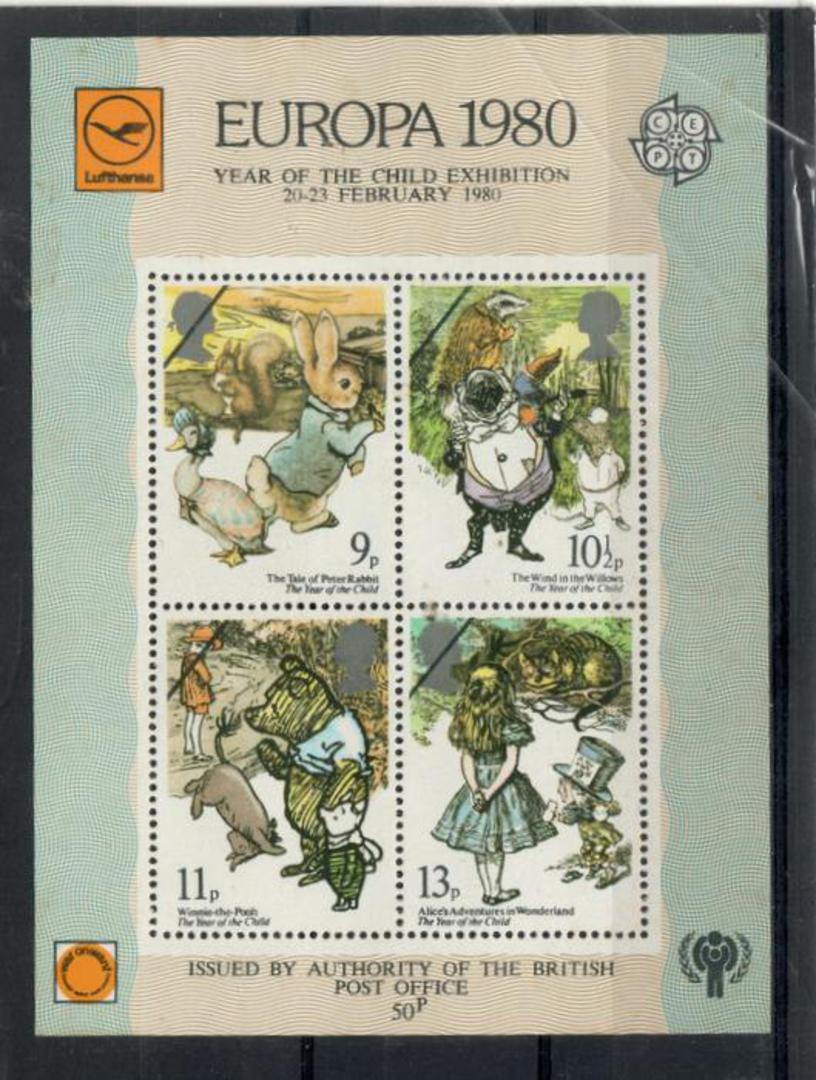 GREAT BRITAIN 1980 Europa Year of the Child Exhibition. Miniature sheet issued by authority GPO but not listed by SG. - 20399 - image 0