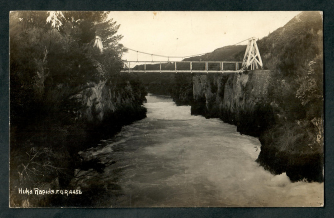 Real Photograph by Radcliffe of Huka Rapids. - 46662 - Postcard image 0