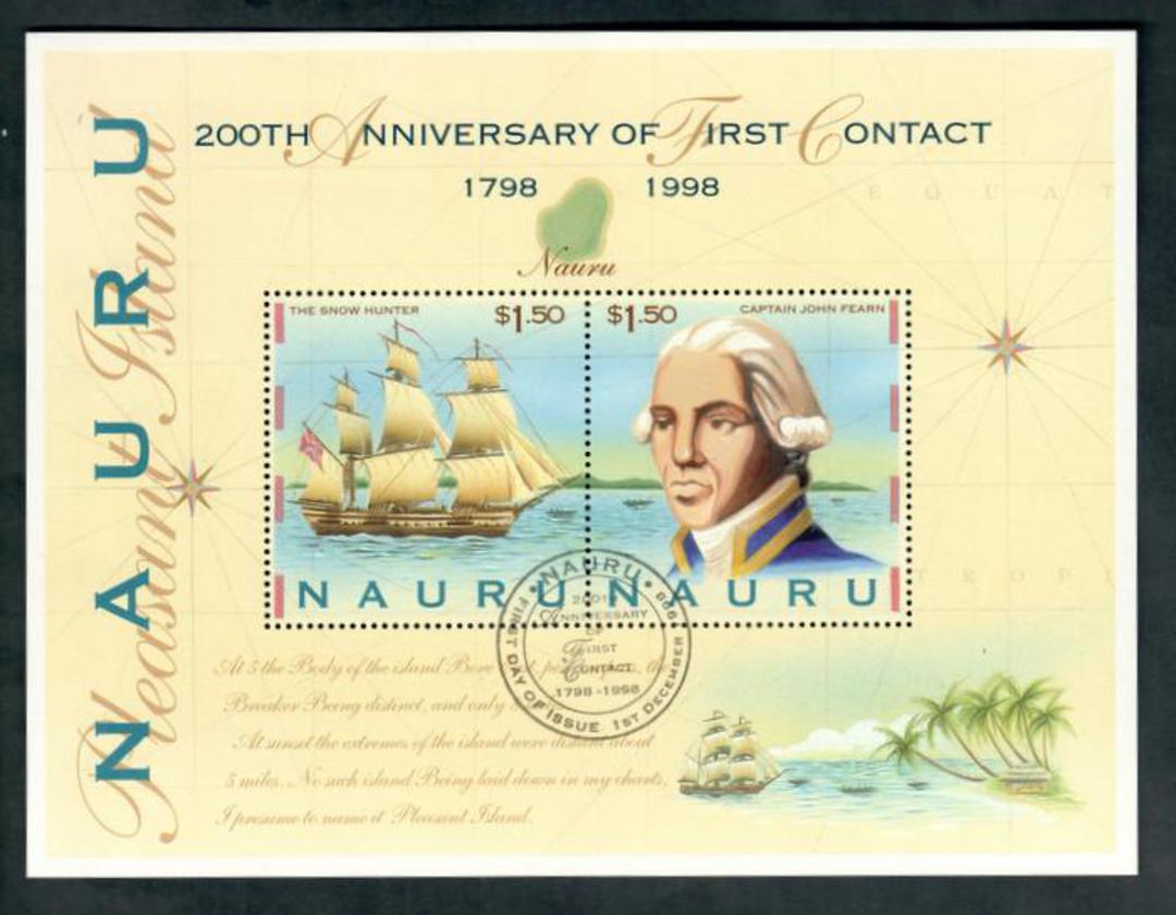 NAURU 1998 Bicentenary of the First Contact with the Outside World. Miniature sheet. - 50449 - VFU image 0