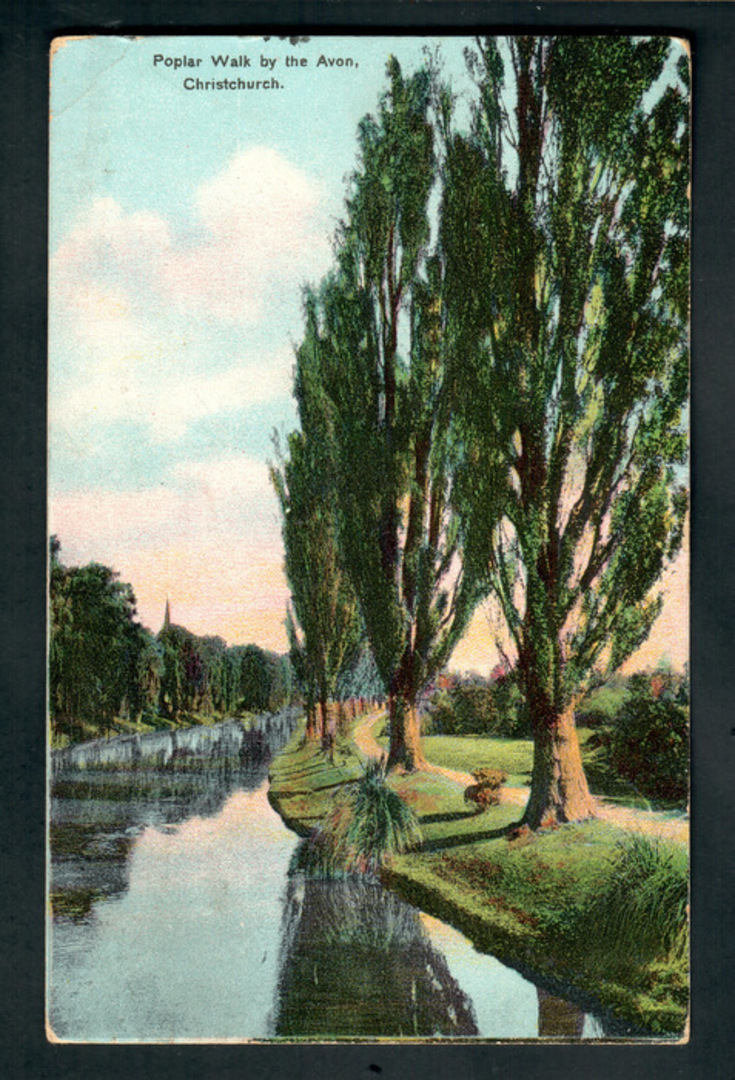 Coloured Postcard. Popular Walk by the Avon. - 248332 - Postcard image 0