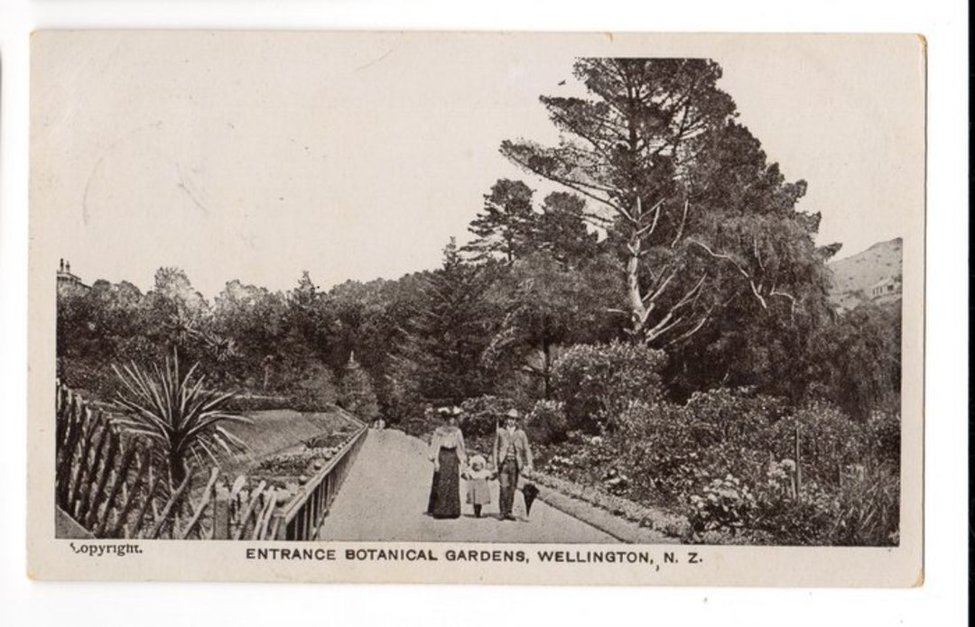 Postcard of the Botanical Gardens Wellington. - 47365 - Postcard image 0