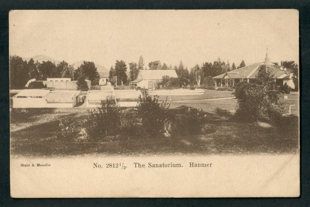 Early Undivided Postcard by Muir & Moodie of the Sanatorium Hanmer. - 48287 - Postcard image 0