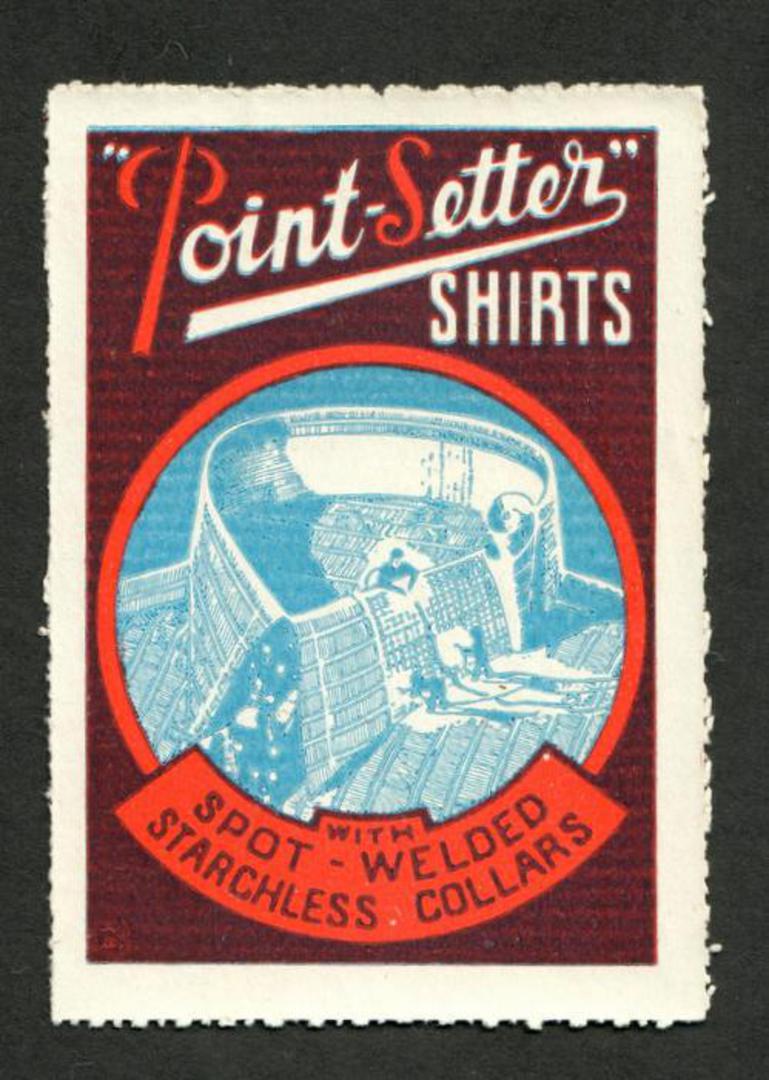 NEW ZEALAND 1950 Pointsetter Shirts. - 74967 - Cinderellas image 0