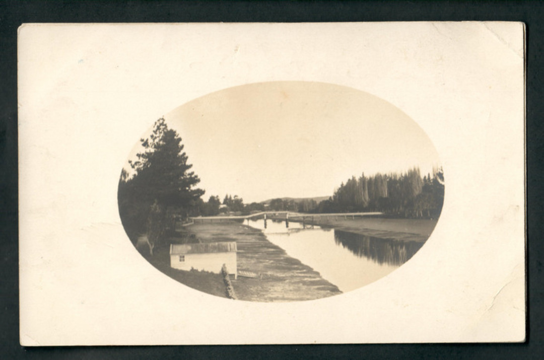 Two delightful Early Undivided Postcards of the Tarukeru River in Gisborne. Both looking down the river. One from above the foot image 0