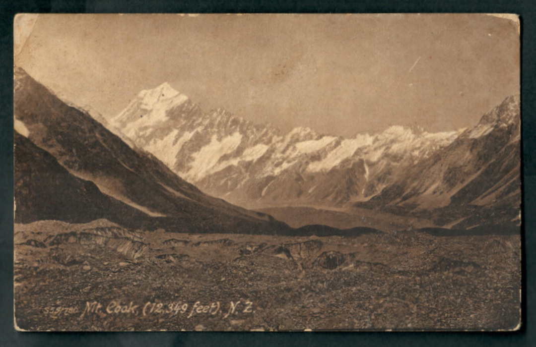 Real Photograph of Mt Cook. - 48861 - Postcard image 0