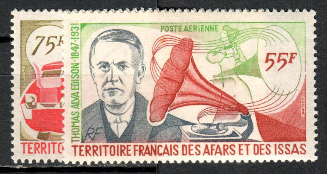 FRENCH TERRITORY OF THE AFARS AND THE ISSAS 1977 Celebrities. Set of 2. - 83478 - UHM image 0