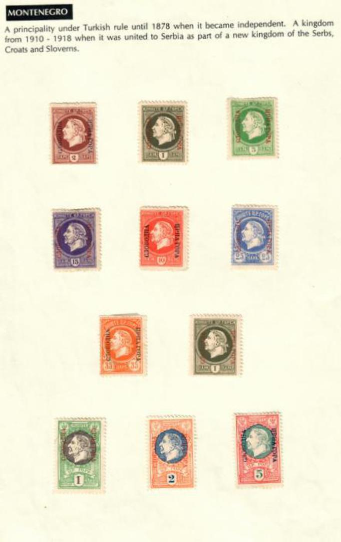 MONTENEGRO 1918 Definitives. Set of 11. Not listed by Stanley Gibbons. - 58923 - Mint image 0