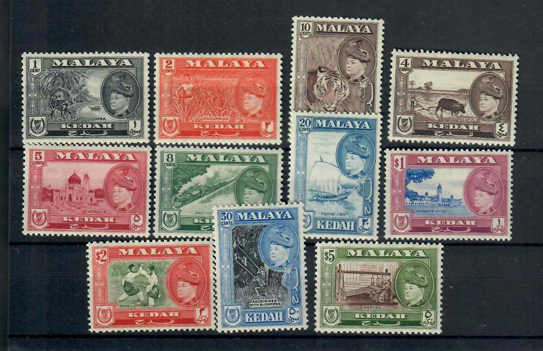 KEDAH 1957 Definitives. Set of 11. - 20580 - Mint image 0