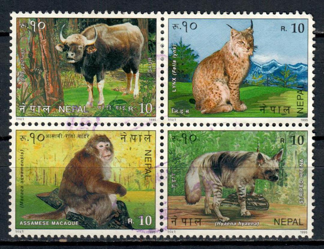 NEPAL 1995 Singapore '95 International Stamp Exhibition. Block of 4. - 53119 - FU image 0