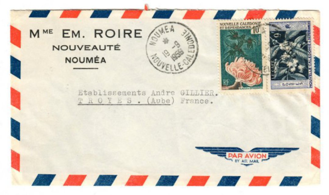 NEW CALEDONIA 1959 Airmail Letter from Noumea to France. - 37884 - PostalHist image 0