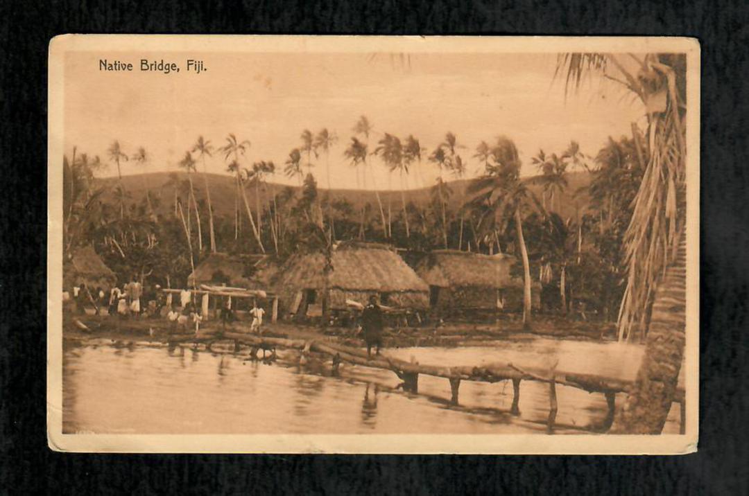 FIJI Real Photograph of Native Bridge. - 243870 - Postcard image 0