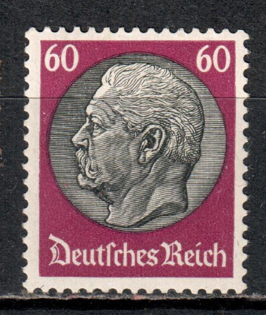 GERMANY 1933 Definitive 60pf Black and Deep Claret. - 9371 - Mint image 0