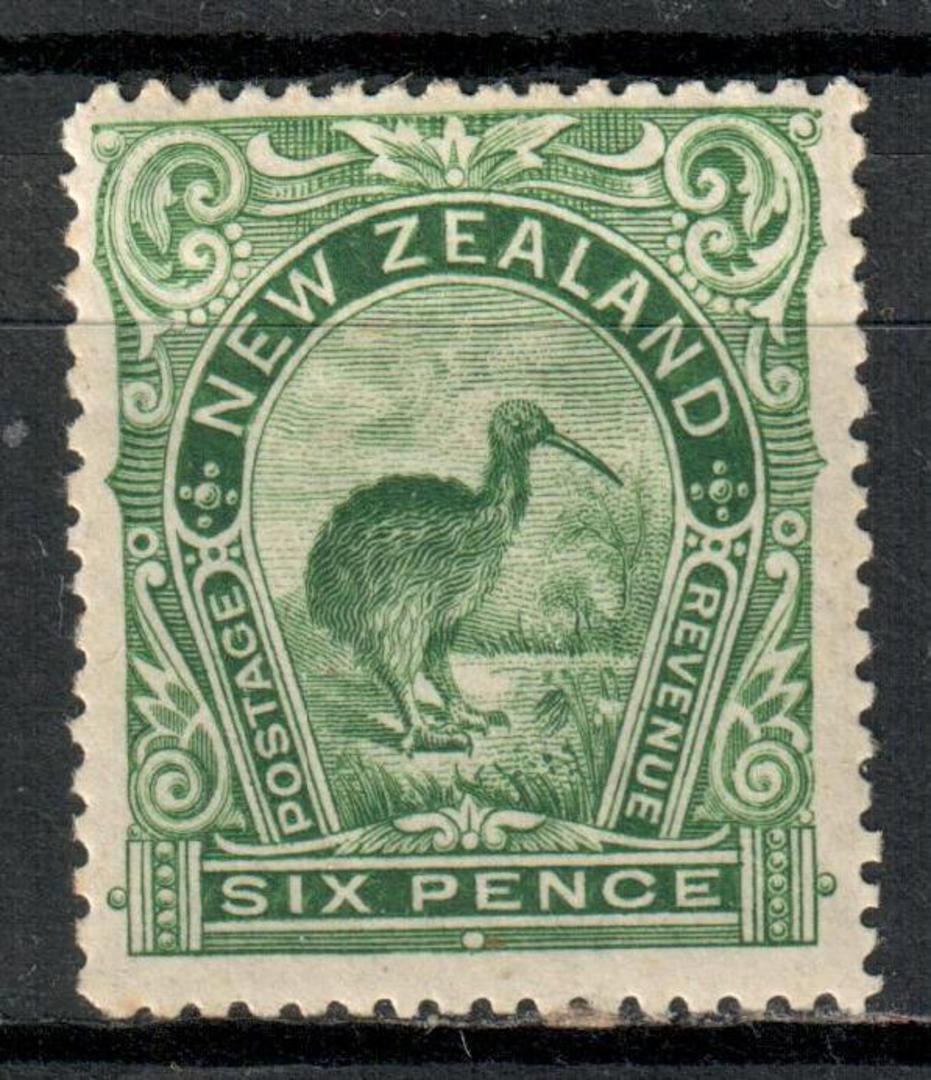 NEW ZEALAND 1898 Pictorial 6d Green. London Print. - 74858 - Mint image 0