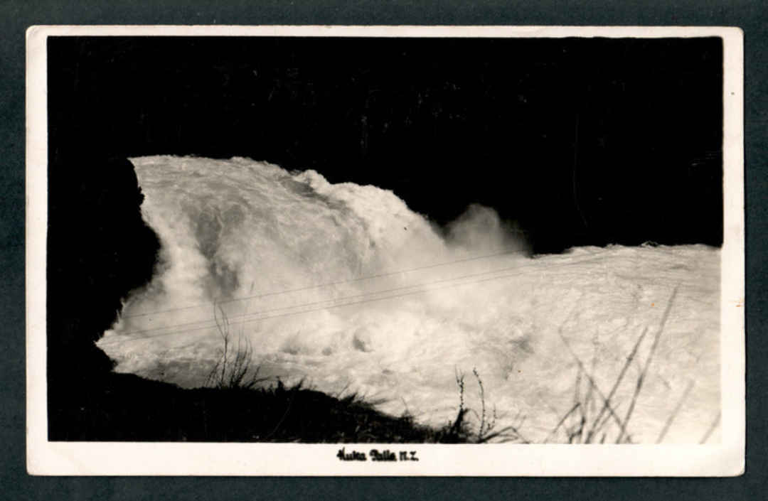 Real Photograph by Hurst of the Huka Falls. - 46788 - Postcard image 0