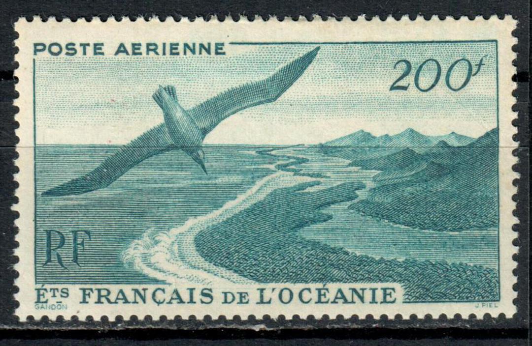 FRENCH OCEANIC SETTLEMENTS 1948 Definitive Air 200fr Greenish Blue. - 75913 - LHM image 0