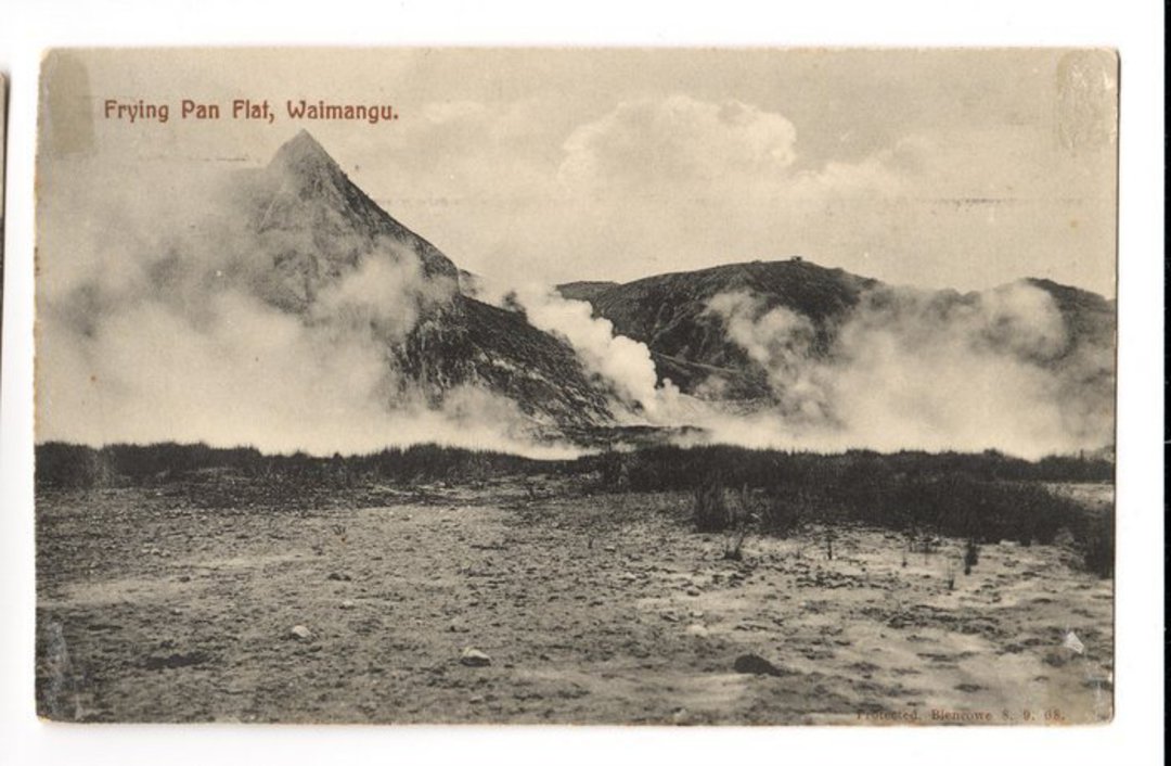 Postcard by Blencowe of Frying Pan Flat Waimangu. - 246102 - Postcard image 0