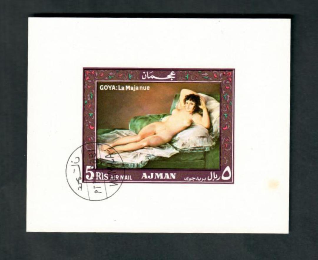 AJMAN Miniature sheet. Goya - 52301 - VFU image 0
