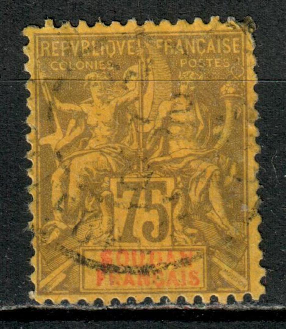 FRENCH SUDAN 1894 Definitive 75c Brown on yellow. - 75863 - VFU image 0
