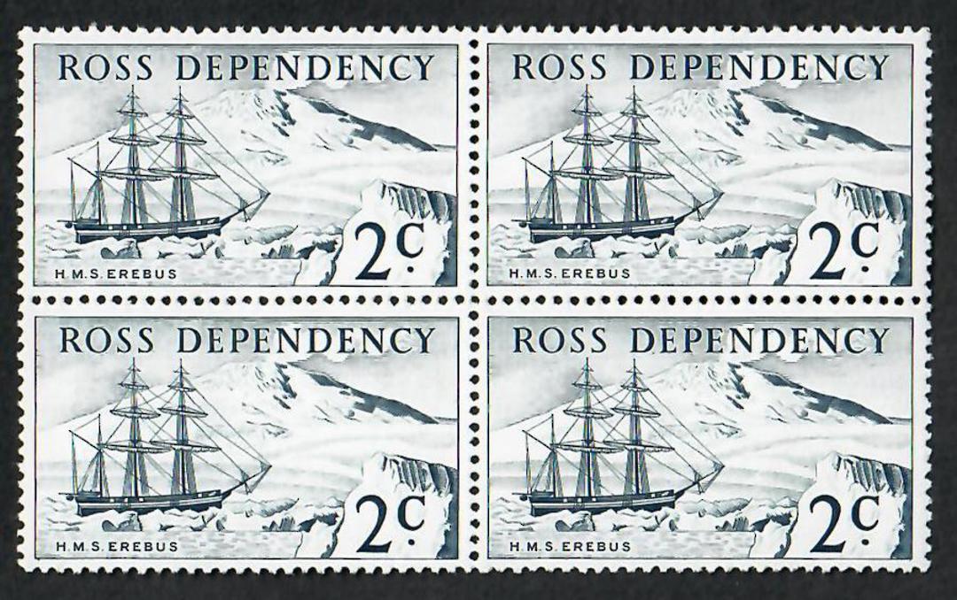 ROSS DEPENDENCY 1967 Pictorials. Set of 4 in Blocks of 4. - 21839 - UHM image 0