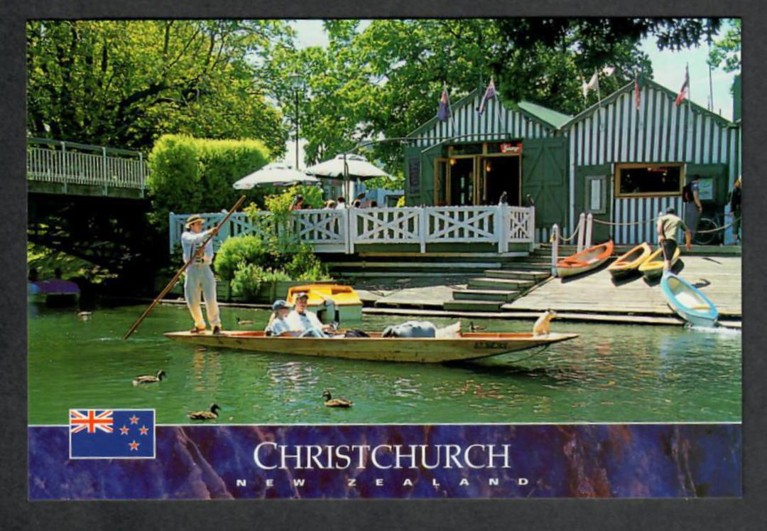 Modern Coloured Postcard by Colourview of Punting on the Avon River. - 440109 - Postcard image 0
