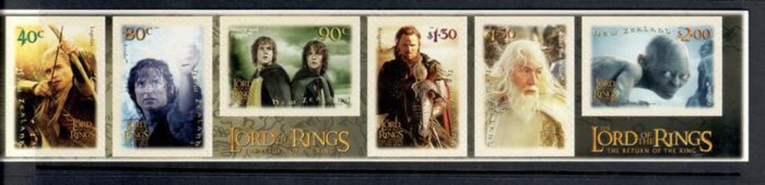 NEW ZEALAND 2003 Lord of the Rings. The Return of the King. Self adhesive. Strip of 6. - 50524 - UHM image 0